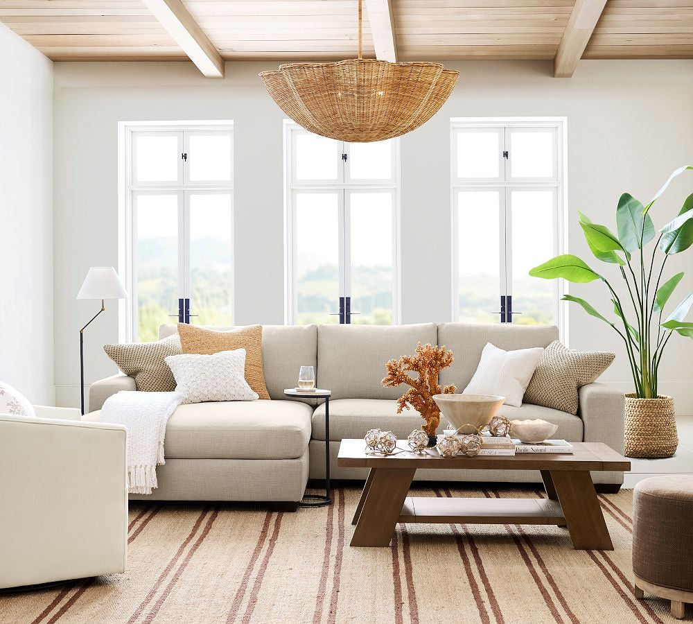 Rattan Dahlia Chandelier