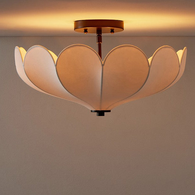 White Vinca Ceiling Mount