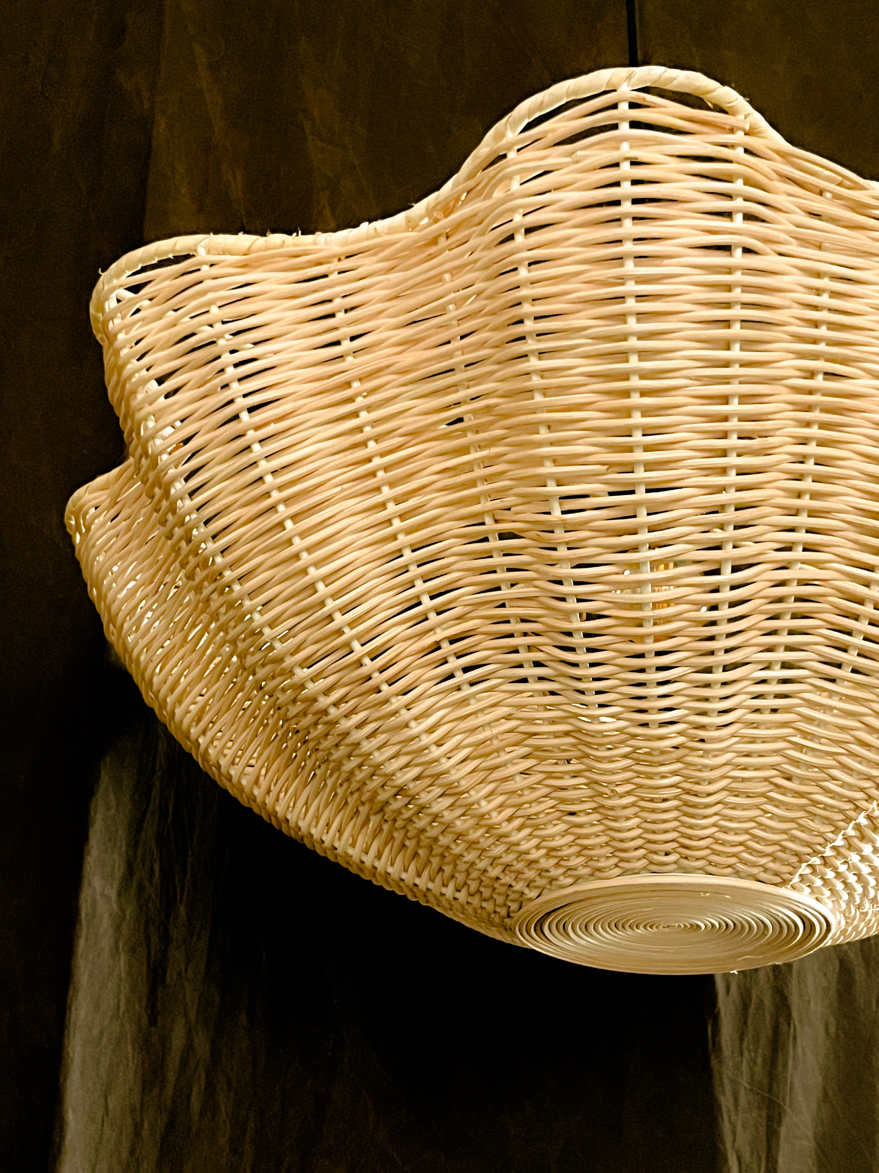 Rattan Dahlia Chandelier
