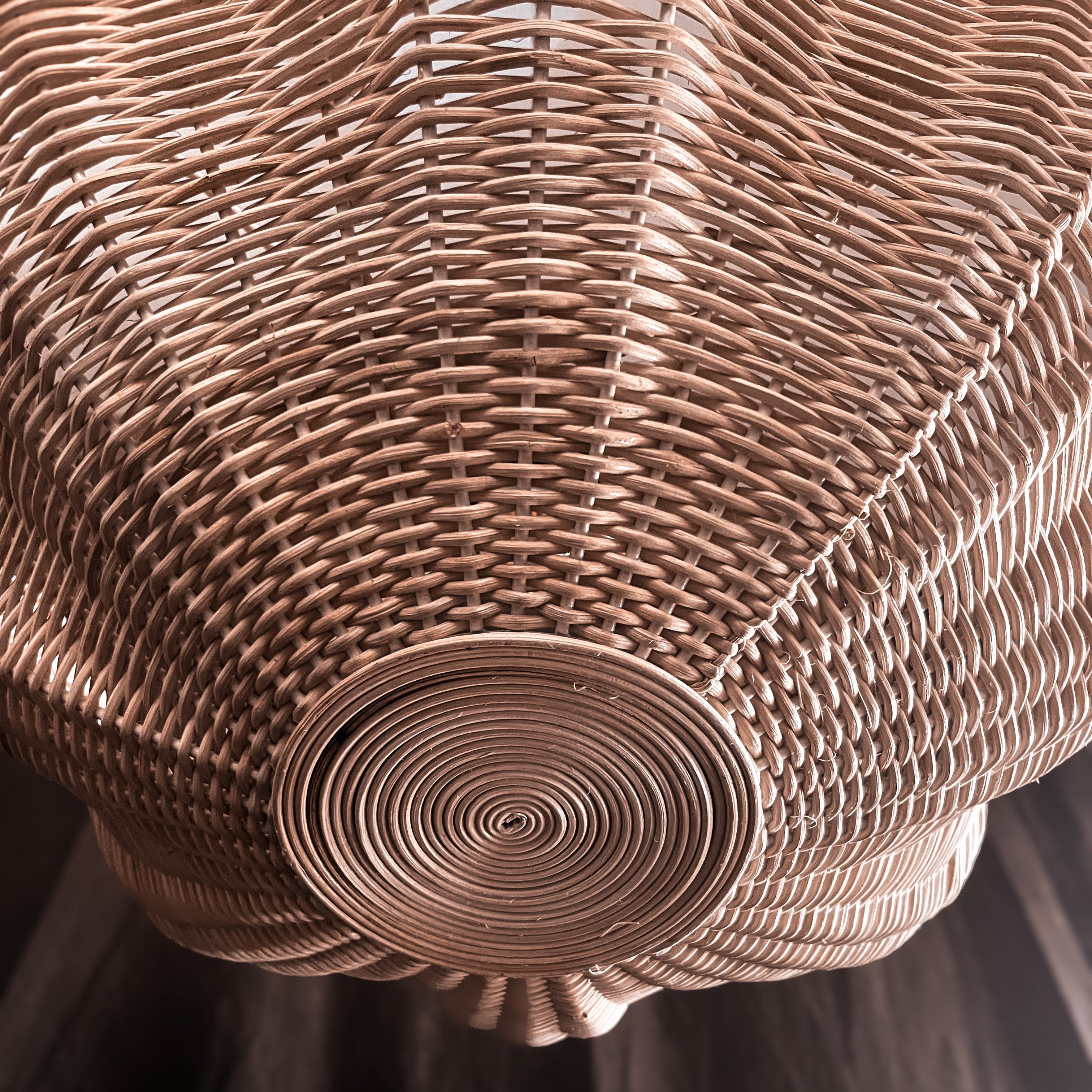 Rattan Dahlia Chandelier