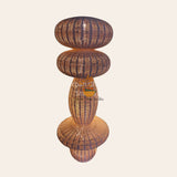 Wicker Work Rattan Totems - Pillar of Light