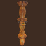 Wicker Work Rattan Totems - Pillar of Light