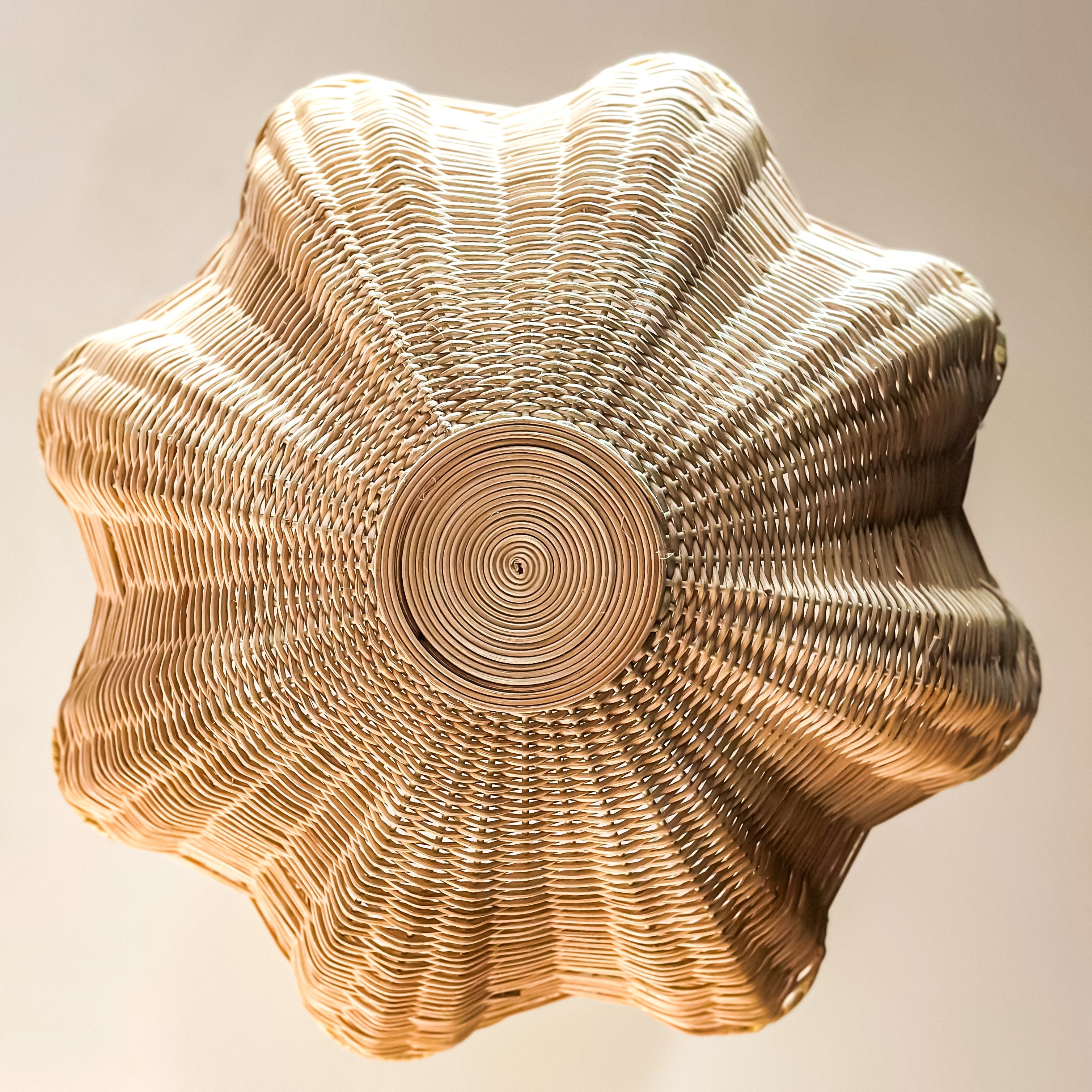 Rattan Dahlia Chandelier