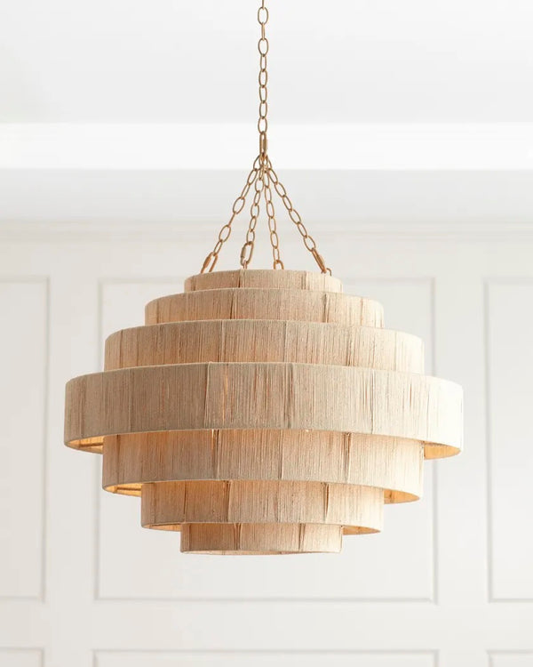 The Rings - Abaca rope Chandelier