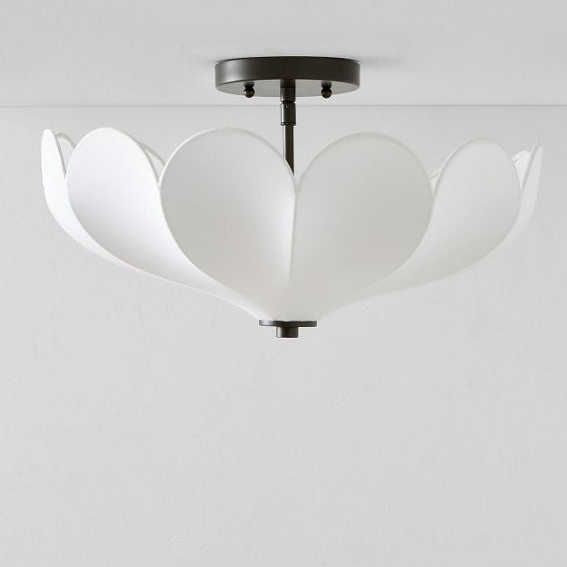 White Vinca Ceiling Mount