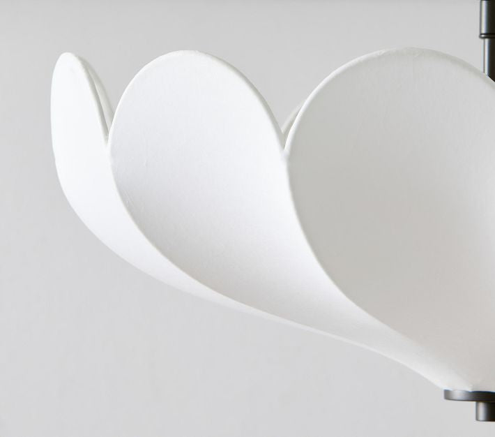 White Vinca Lumi Flush mount Lamp