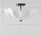 White Vinca Lumi Flush mount Lamp