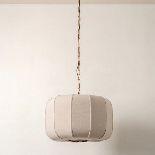 Lumi Linen Drum Lamp