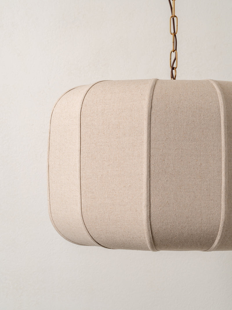 Lumi Linen Drum Lamp