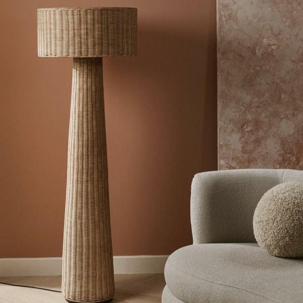 Elma Rattan Floor Lamp