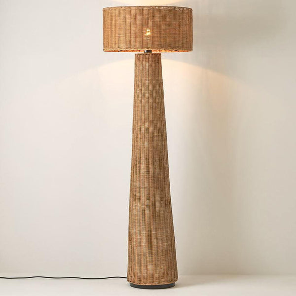 Elma Rattan Floor Lamp