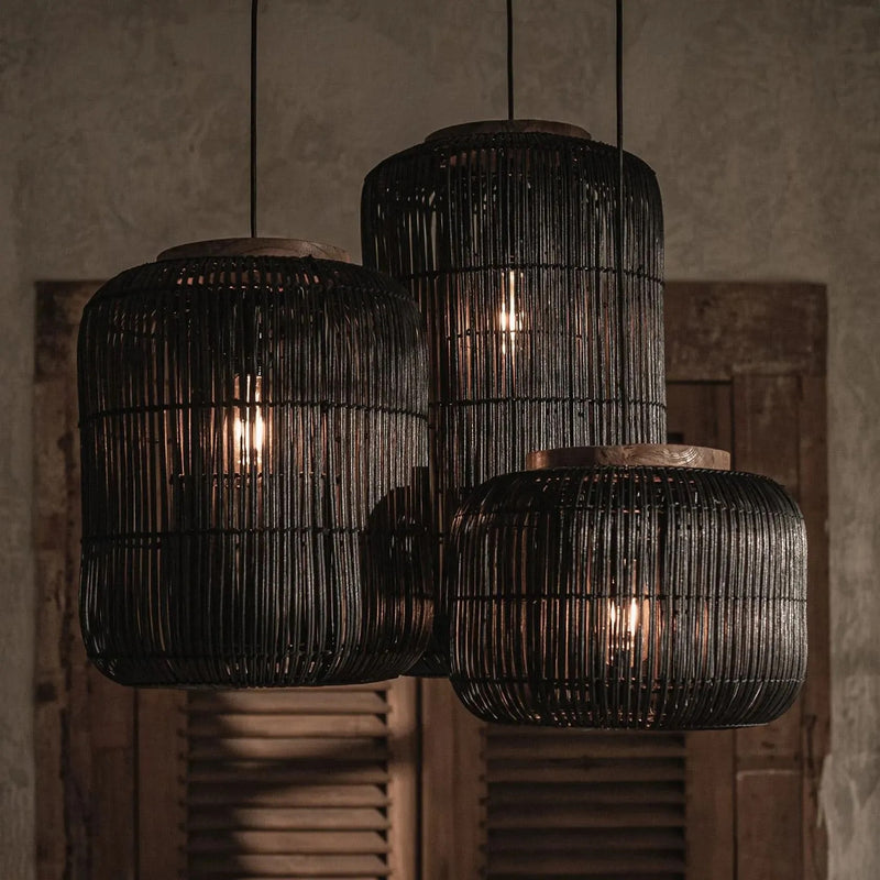 Drums and Barrels Lamps - Cluster of 3