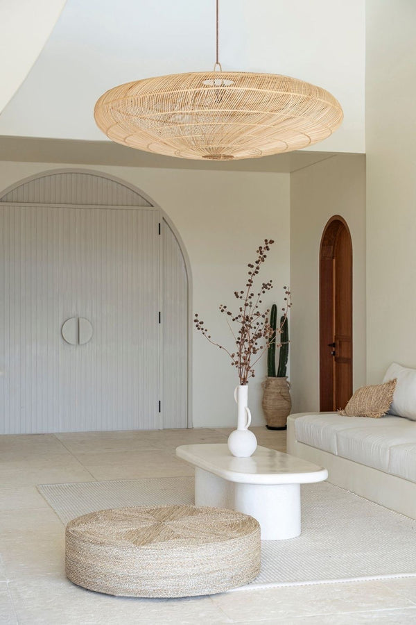 Bali Breeze Rattan Disc Pendant