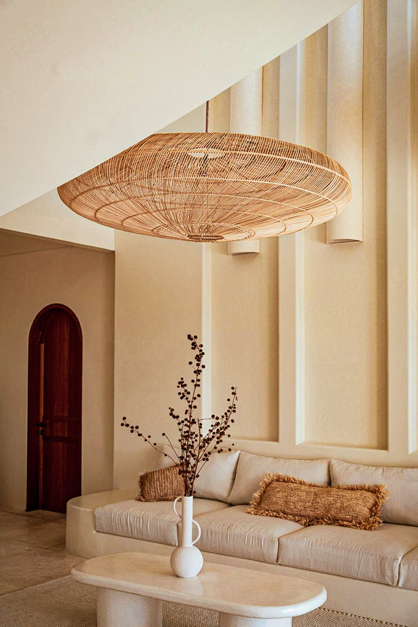 Bali Breeze Rattan Disc Pendant